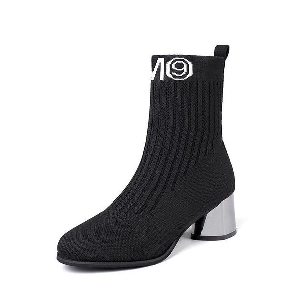 boots soft stretch fabric knitting fashion short ladies tube elastic socks round heel ankle for women high heels, Black
boots soft stretch fabric knitting fashion short ladies tube elastic socks round heel ankle for women high heels, Black