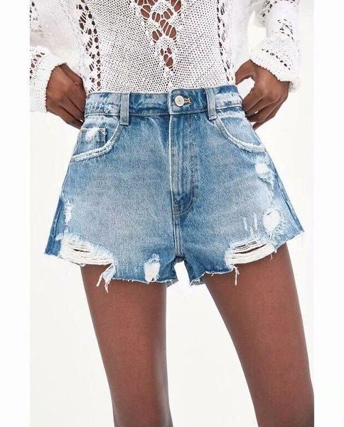 fashion shorts for women's jeans high waist skinny denim washed hole plus size, Blue
fashion shorts for women's jeans high waist skinny denim washed hole plus size, Blue