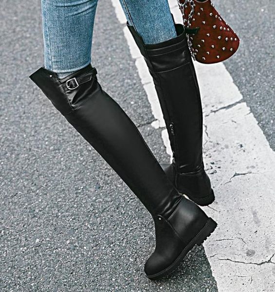 plus size 34 to 42 43 44 45 black pu leather med wee heels over the knee thigh high boots 4.5cm
plus size 34 to 42 43 44 45 black pu leather med wee heels over the knee thigh high boots 4.5cm