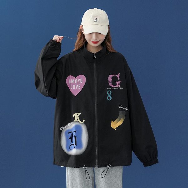 women's jackets baseball jacket vintage slim spring autumn oversized varsity elegant for women 2021 fashion, Black;brown
women's jackets baseball jacket vintage slim spring autumn oversized varsity elegant for women 2021 fashion, Black;brown