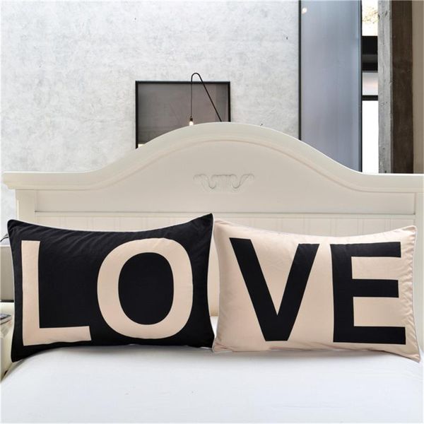 pillow case 2pcs love black and white simple polyester pillowcase pattern custom couple bedding
pillow case 2pcs love black and white simple polyester pillowcase pattern custom couple bedding