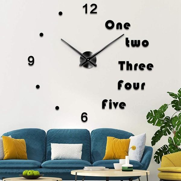 large 3d diy wall clock frameless mute non ticking quartz with mirror number sticker for room bedroom decor clocks
large 3d diy wall clock frameless mute non ticking quartz with mirror number sticker for room bedroom decor clocks