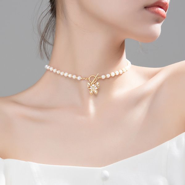 necklaces trustdavis luxury 925 sterling silver 5mm baroque pearl butterfly choker short necklace for women wedding s925 jewelry da1177
necklaces trustdavis luxury 925 sterling silver 5mm baroque pearl butterfly choker short necklace for women wedding s925 jewelry da1177