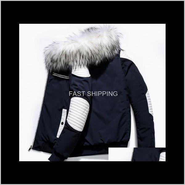 men's jackets apparel mens winter jacktes fur hooded warm thicken coats hommes casual contrast color outerwear male down jacke bvtfs, Black;brown
men's jackets apparel mens winter jacktes fur hooded warm thicken coats hommes casual contrast color outerwear male down jacke bvtfs, Black;brown