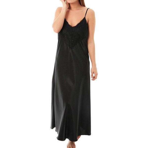 fashion womens sleepwears women sleeveles long nightdress satin lace lingerie nightgown casual sleepwear deep detail clothing, Black;red
fashion womens sleepwears women sleeveles long nightdress satin lace lingerie nightgown casual sleepwear deep detail clothing, Black;red