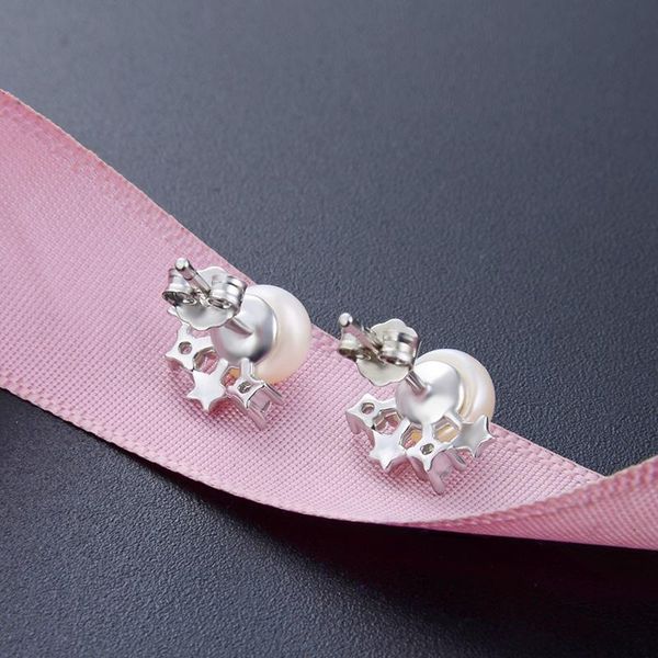 stud s925 sterling silver creative fashion style pearl earrings star diamond zircon jewelry, Golden;silver
stud s925 sterling silver creative fashion style pearl earrings star diamond zircon jewelry, Golden;silver