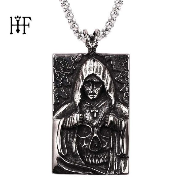 pendant necklaces vintage punk skeleton skull men death satan cross necklace biker demon jewelry sieraden bff, Silver
pendant necklaces vintage punk skeleton skull men death satan cross necklace biker demon jewelry sieraden bff, Silver