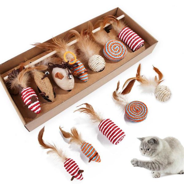 pet stick set 7-piece cat toy feather wand ball interactive play mouse molar supplies gift for toys
pet stick set 7-piece cat toy feather wand ball interactive play mouse molar supplies gift for toys