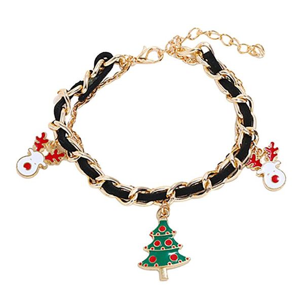 charm bracelets fashion design women santa claus elk bracelet christmas elements pendant alloy drip party accessories holiday gifts, Golden;silver
charm bracelets fashion design women santa claus elk bracelet christmas elements pendant alloy drip party accessories holiday gifts, Golden;silver
