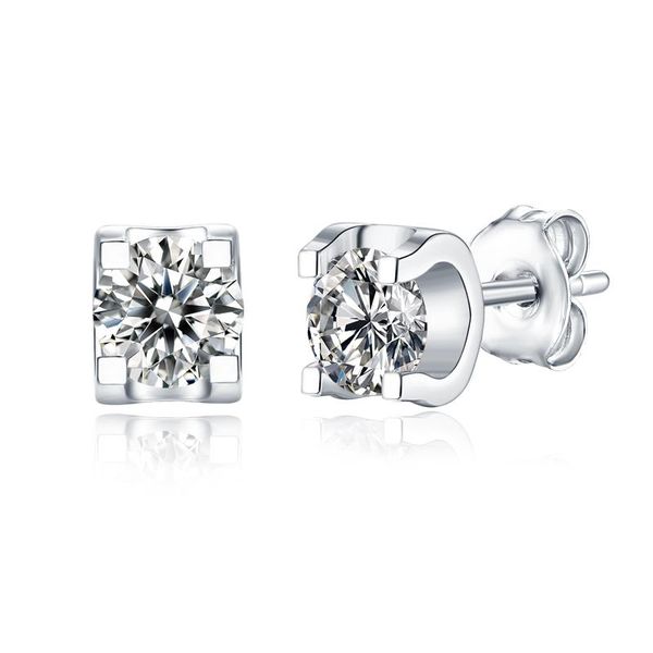 Stud 925 Sterling Silver Plated Gold D Color Moissanite1 Carat 6.5mm Brilliant Cut 4 Claw Diamond Earrings, Golden;silver
Stud 925 Sterling Silver Plated Gold D Color Moissanite1 Carat 6.5mm Brilliant Cut 4 Claw Diamond Earrings, Golden;silver