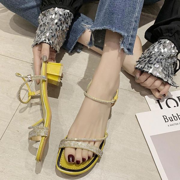 sandals lucyever 2021 bling crystal cross strap women slip on square heels shoes woman summer open toe beach female, Black
sandals lucyever 2021 bling crystal cross strap women slip on square heels shoes woman summer open toe beach female, Black