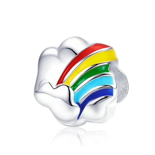 1pcs cute rainbow clouds pendant diy beads adapting to original pandora charm bracelet ladies jewelry making gifts black friday, Silver
1pcs cute rainbow clouds pendant diy beads adapting to original pandora charm bracelet ladies jewelry making gifts black friday, Silver