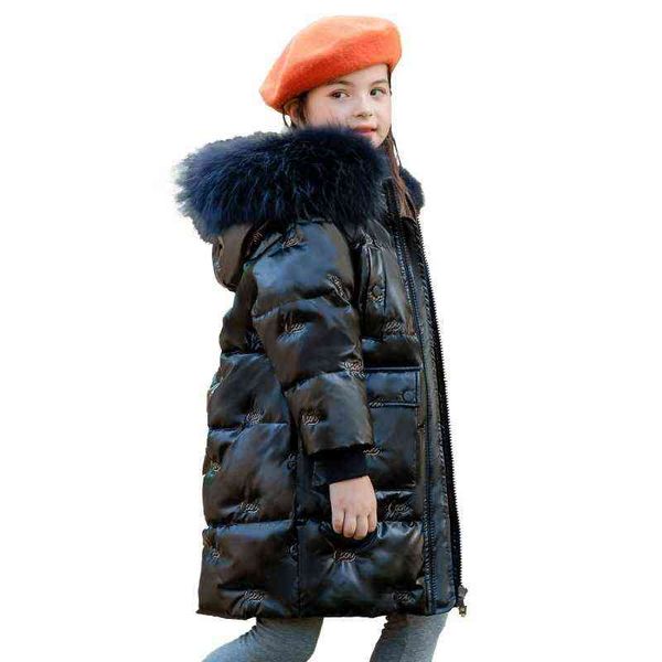children's jacket girls long middle and big children's 2021 new korean version of foreign style white duck down thickened, Black
children's jacket girls long middle and big children's 2021 new korean version of foreign style white duck down thickened, Black