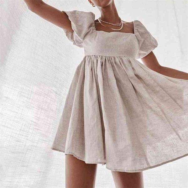 cotton and linen women summer dress casual mini sundress short chic boho beach style vestido french 210427, White
cotton and linen women summer dress casual mini sundress short chic boho beach style vestido french 210427, White