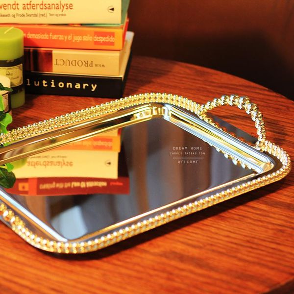 kitchen storage & organization large size european modern rectangle gold/silver plated meal tray, home wedding party decoration serving tray
kitchen storage & organization large size european modern rectangle gold/silver plated meal tray, home wedding party decoration serving tray