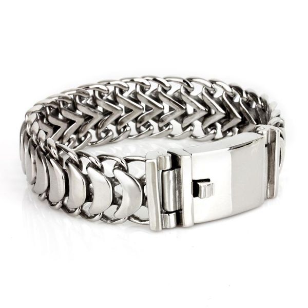 link, chain hip hop jewelry stainless steel silver color men punk style dragon texture bracelet fashion bracelets gifts, Black
link, chain hip hop jewelry stainless steel silver color men punk style dragon texture bracelet fashion bracelets gifts, Black