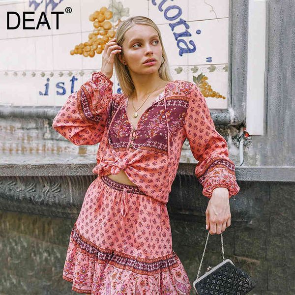 v-necck bohemian style printed lantern long sleeve neckline tie a-line short skirt two piece set summer gx990 210421, White
v-necck bohemian style printed lantern long sleeve neckline tie a-line short skirt two piece set summer gx990 210421, White