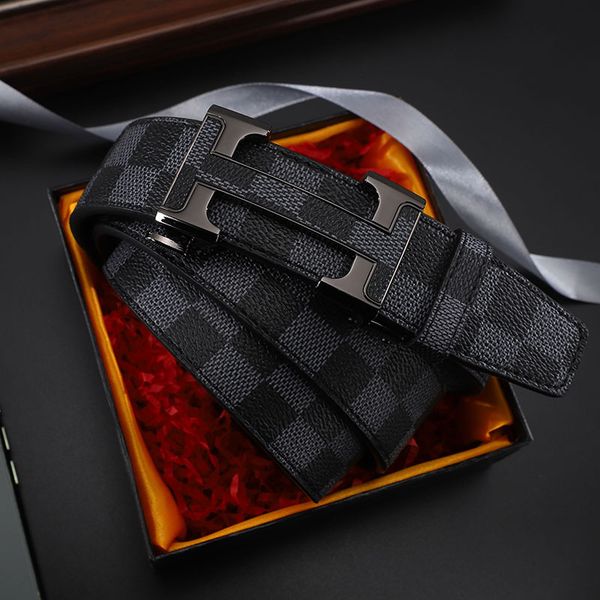leather h-stick checkered automatic buckle men's new middle-aged and young leisure belt, Black;brown
leather h-stick checkered automatic buckle men's new middle-aged and young leisure belt, Black;brown
