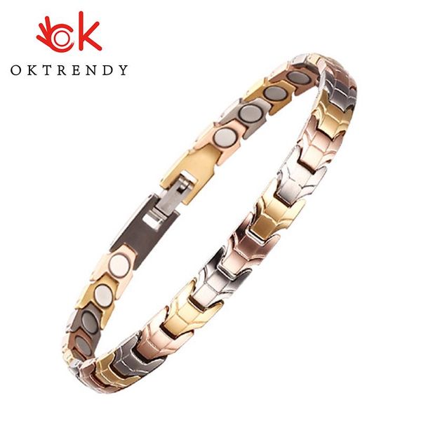 link, chain mix color stainless steel healthy magnetic power energy bracelet magnet women bracelets benefits for arthritis 3000 gauss, Black
link, chain mix color stainless steel healthy magnetic power energy bracelet magnet women bracelets benefits for arthritis 3000 gauss, Black