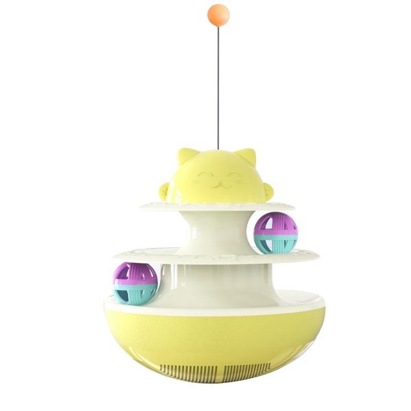 cat toys toy tumbler 2 level tracks ball pet kitten play for fun and entertainment blue yellow pink brand
cat toys toy tumbler 2 level tracks ball pet kitten play for fun and entertainment blue yellow pink brand