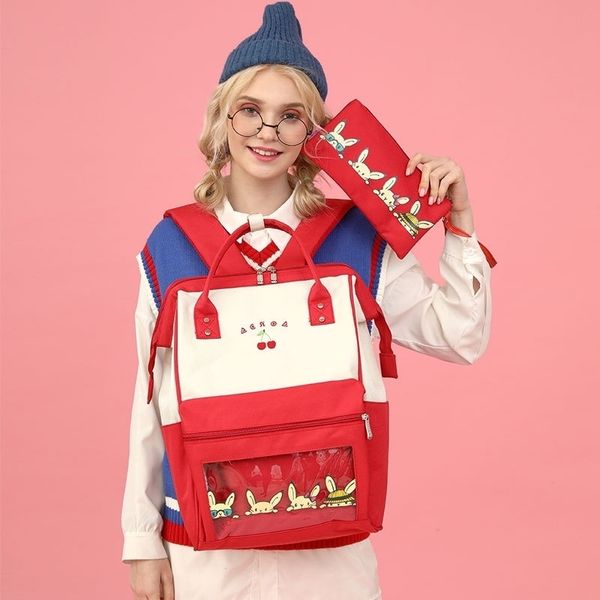 lovely backpack female korean leisure junior high school student schoolbag capacity travel computer bag
lovely backpack female korean leisure junior high school student schoolbag capacity travel computer bag