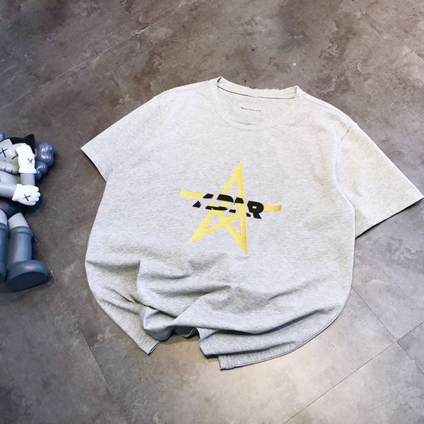 couple short sleeve fashion ae gold thread embroidery five star letter pasted cloth round neck men's and women's t-shirt, White;black
couple short sleeve fashion ae gold thread embroidery five star letter pasted cloth round neck men's and women's t-shirt, White;black