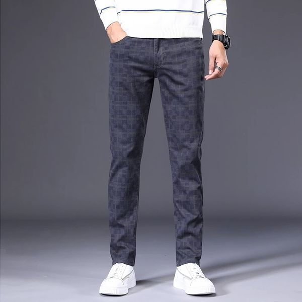 men's slim plaid casual pants spring brand clothing high-quality cotton stretch youth fashion fit trousers large size 28-42 210406, Black
men's slim plaid casual pants spring brand clothing high-quality cotton stretch youth fashion fit trousers large size 28-42 210406, Black