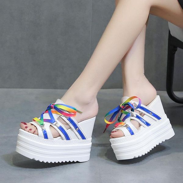 slippers 2021 style women 12cm wedge heels casual shoes summer platform beach flip flops high heel woman sandals, Black
slippers 2021 style women 12cm wedge heels casual shoes summer platform beach flip flops high heel woman sandals, Black