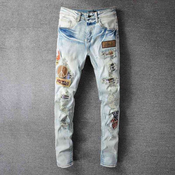 men's jeans streetwear designer patchwork brand men blue hip hop big size slim fit social club denim pants 37yi
men's jeans streetwear designer patchwork brand men blue hip hop big size slim fit social club denim pants 37yi