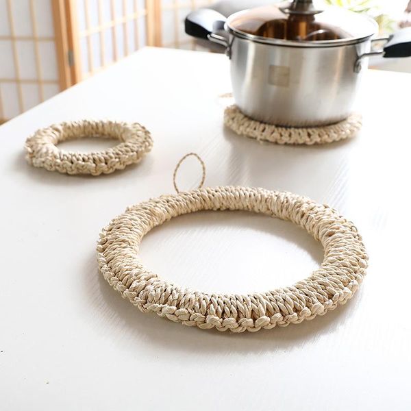 mats & pads 2 pcs handmade straw pot holder hand woven eco-friendly placemat corn husk rope mat
mats & pads 2 pcs handmade straw pot holder hand woven eco-friendly placemat corn husk rope mat