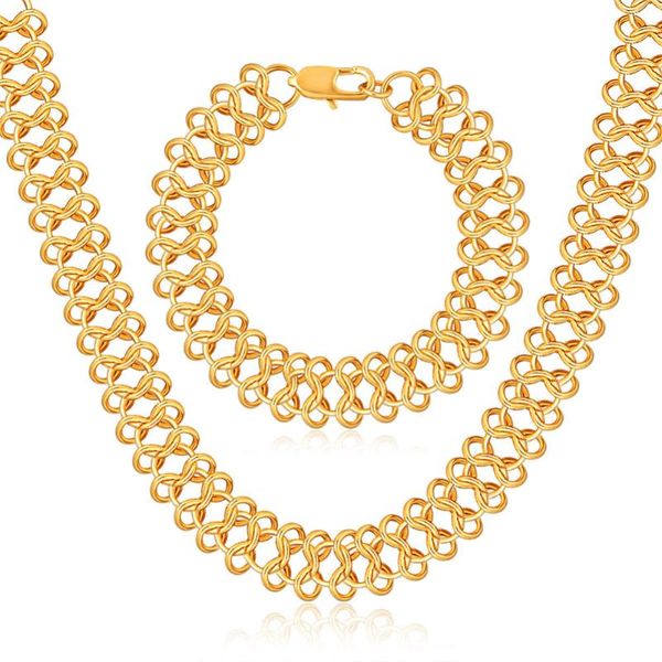 earrings & necklace 13mm jewelry sets for women men gold color wide link chain knot bracelet set factory trendy wholesale bijoux, Silver
earrings & necklace 13mm jewelry sets for women men gold color wide link chain knot bracelet set factory trendy wholesale bijoux, Silver