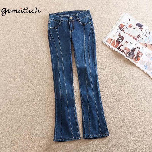 women's jeans gemutlich over size women denim elasticity full length trousers high waist splice vintage pants 38 40, Blue
women's jeans gemutlich over size women denim elasticity full length trousers high waist splice vintage pants 38 40, Blue