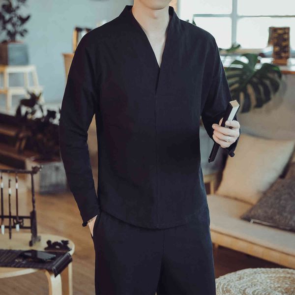mrgoldenbowl store autumn men oversize long sleeve solid shirts mens chinese style cotton linen clothes male v-neck shirt 200925, White;black
mrgoldenbowl store autumn men oversize long sleeve solid shirts mens chinese style cotton linen clothes male v-neck shirt 200925, White;black