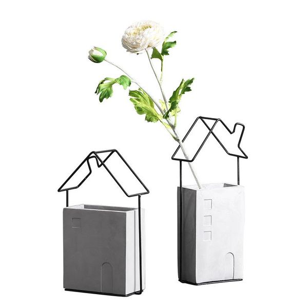 creative art cement iron vase decoration flower arrangement northern europe simple living room tv cabinet deskvases
creative art cement iron vase decoration flower arrangement northern europe simple living room tv cabinet deskvases