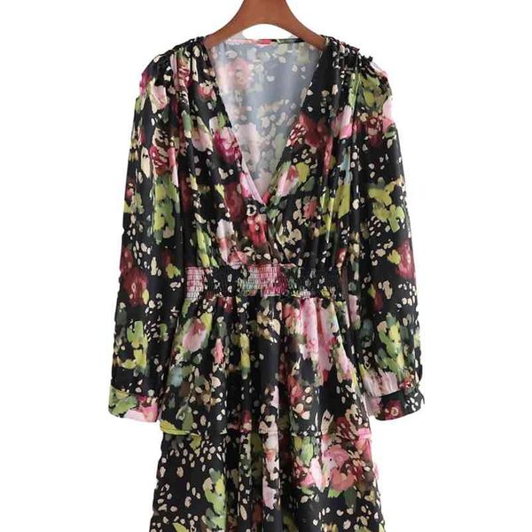 casual woman slim v neck ruffles printed mini dress spring fashion ladies a-line dresses female sweet vacation 210515, Black;gray
casual woman slim v neck ruffles printed mini dress spring fashion ladies a-line dresses female sweet vacation 210515, Black;gray