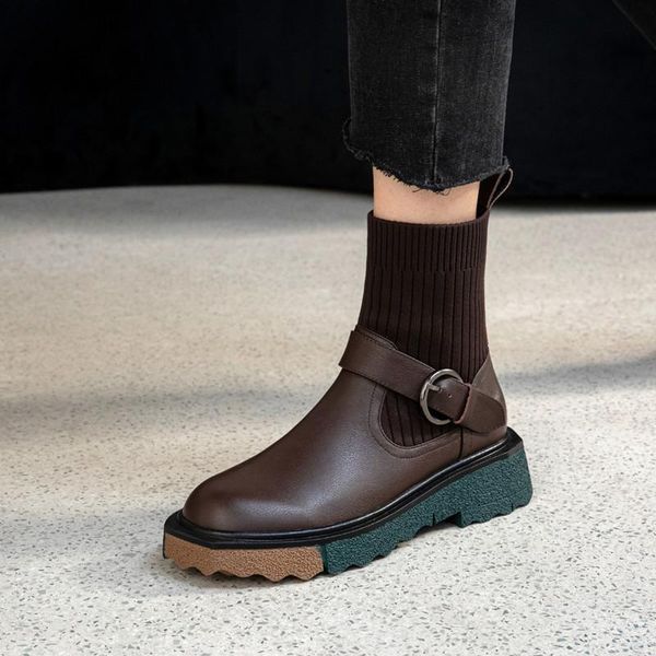 boots 2021 spring and autumn comfortable british style short women vintage thick-soled woolen tube sock, Black
boots 2021 spring and autumn comfortable british style short women vintage thick-soled woolen tube sock, Black