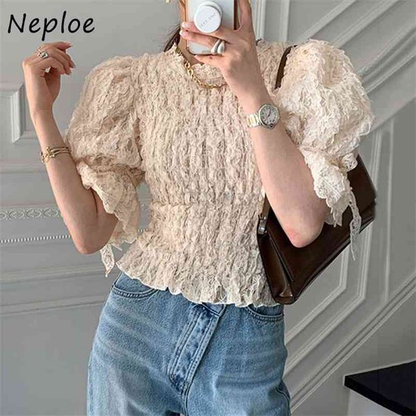 elegant lace hollow out design blouse women o neck puff long sleeve pleat blusas slim fit spring ol solid shirt feminino 210422, White
elegant lace hollow out design blouse women o neck puff long sleeve pleat blusas slim fit spring ol solid shirt feminino 210422, White