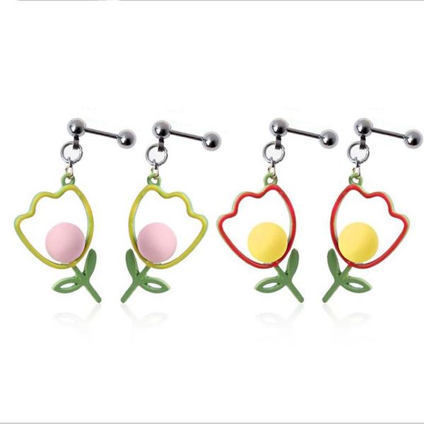 stud cute tulips small earrings for women stainless steel flower woman earring korean nut lobe piercing jewelry female, Golden;silver
stud cute tulips small earrings for women stainless steel flower woman earring korean nut lobe piercing jewelry female, Golden;silver