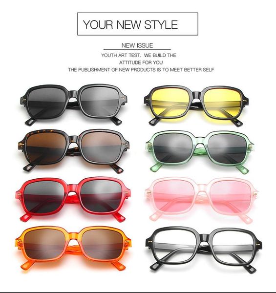 sunglasses fashion square men women small frame yellow female retro rivet glasses uv400, White;black
sunglasses fashion square men women small frame yellow female retro rivet glasses uv400, White;black