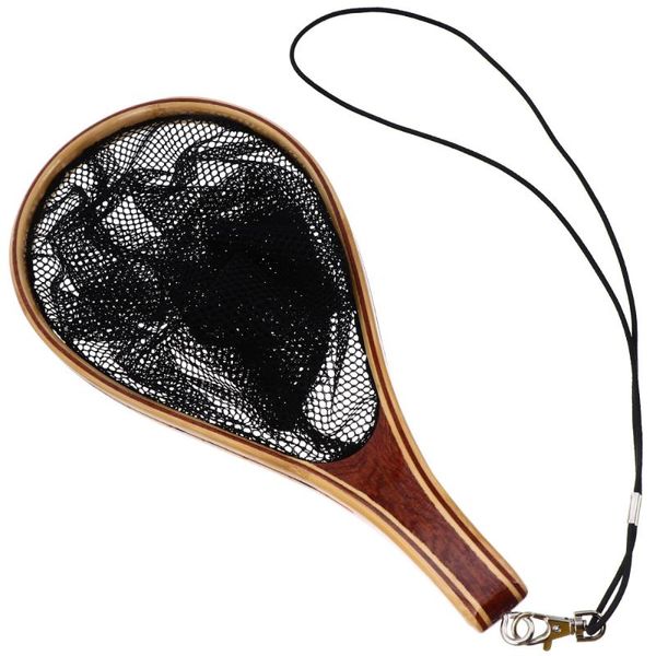 fishing accessories portable landing net bamboo handle mesh fish catcher 
fishing accessories portable landing net bamboo handle mesh fish catcher