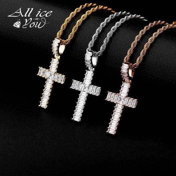 baguette iced out cubic zircon fashion cross crystal pendant&necklace hip hop jewelry femalegift pendant necklaces, Silver
baguette iced out cubic zircon fashion cross crystal pendant&necklace hip hop jewelry femalegift pendant necklaces, Silver