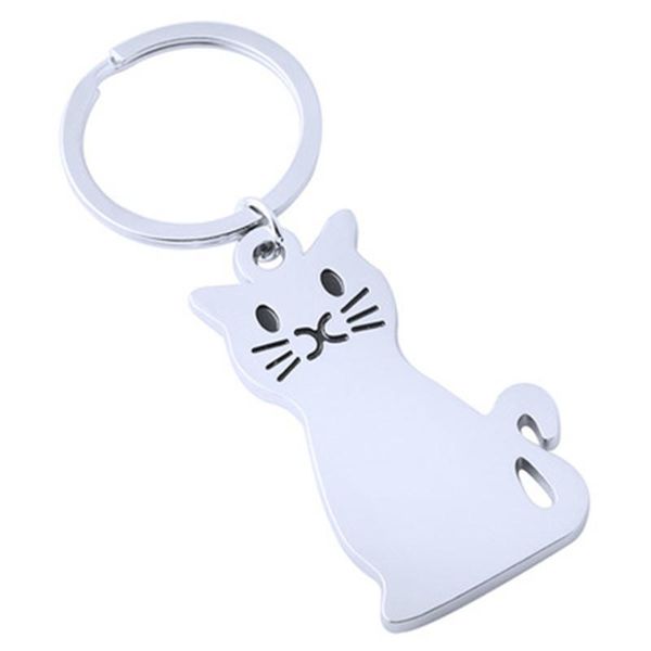 keychains trendy personality fashion cat key chain creative metal keychain men and women jewelry, Silver
keychains trendy personality fashion cat key chain creative metal keychain men and women jewelry, Silver