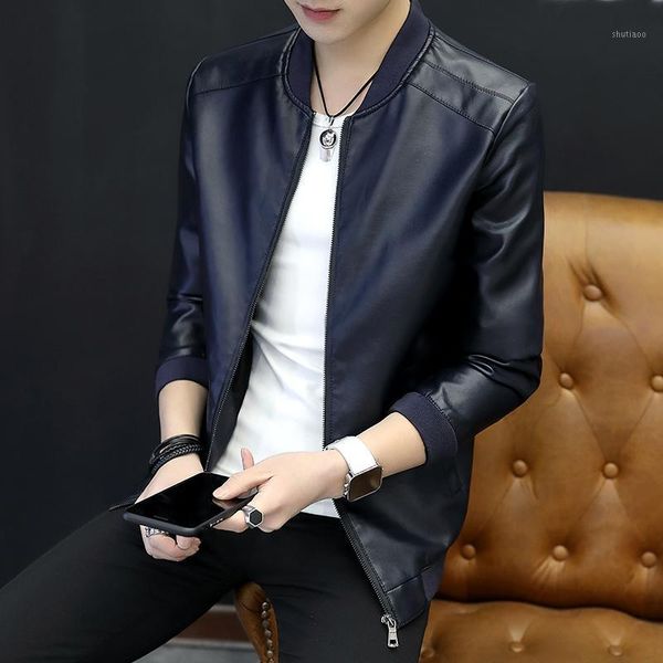 men's jackets nice spring and autumn leather jacket men casual thin section collar motorcycle sports, Black;brown
men's jackets nice spring and autumn leather jacket men casual thin section collar motorcycle sports, Black;brown