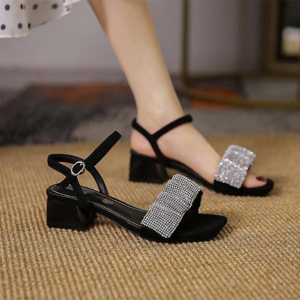 sandals clear heels med 2021 summer low woman leather female shoe medium low-heeled high girls fashion retro stiletto comfor, Black
sandals clear heels med 2021 summer low woman leather female shoe medium low-heeled high girls fashion retro stiletto comfor, Black