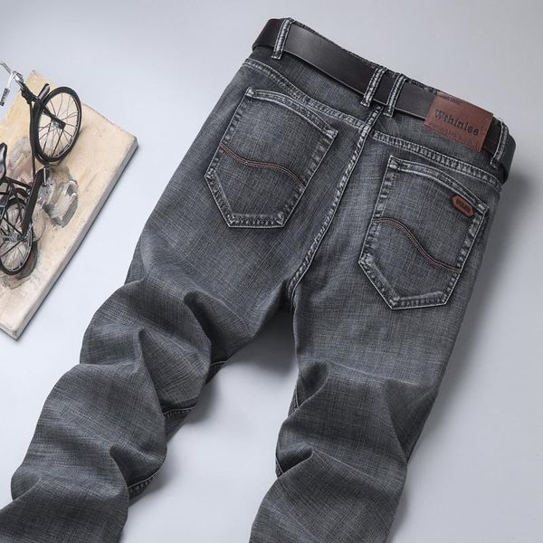 men's jeans 2021 brand slim elastic fashion business classic style denim pants stretch men vaqueros hombre, Blue
men's jeans 2021 brand slim elastic fashion business classic style denim pants stretch men vaqueros hombre, Blue