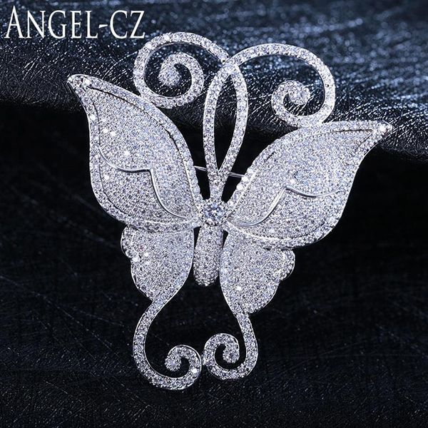 pins, brooches angelcz vivid butterfly design full micro inlay cubic zirconia crystal large wedding brooch pin for bridal luxury jewelry bp0, Gray
pins, brooches angelcz vivid butterfly design full micro inlay cubic zirconia crystal large wedding brooch pin for bridal luxury jewelry bp0, Gray