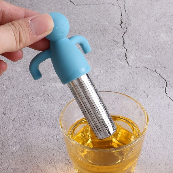 silicone stainless steel humanoid tea strainers filter leakage infuser cup decoration creative ornament gadgets lazy tealeaf diffuser dh5786
silicone stainless steel humanoid tea strainers filter leakage infuser cup decoration creative ornament gadgets lazy tealeaf diffuser dh5786