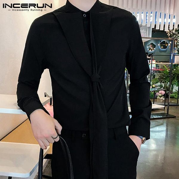 men's casual shirts 2021 blouse stylish long-sleeve autumn creative fashion personality streamer shirt s-5xl incerun, White;black
men's casual shirts 2021 blouse stylish long-sleeve autumn creative fashion personality streamer shirt s-5xl incerun, White;black