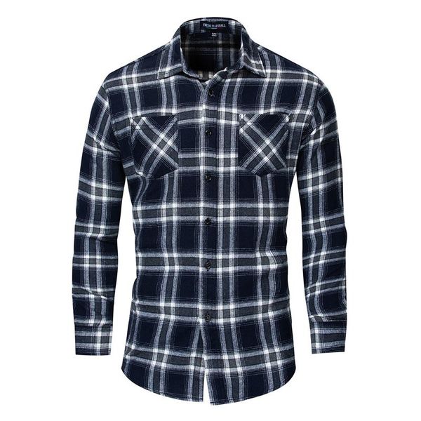 men's casual shirts 2021 summer autumn long sleeve retro plaid shirt men 100% cotton smart dress male work brand clothes, White;black
men's casual shirts 2021 summer autumn long sleeve retro plaid shirt men 100% cotton smart dress male work brand clothes, White;black