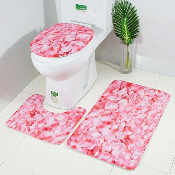 bath mats 3 pieces rug set rose petals toilet floor contour mat lid covers non-slip bathroom
bath mats 3 pieces rug set rose petals toilet floor contour mat lid covers non-slip bathroom